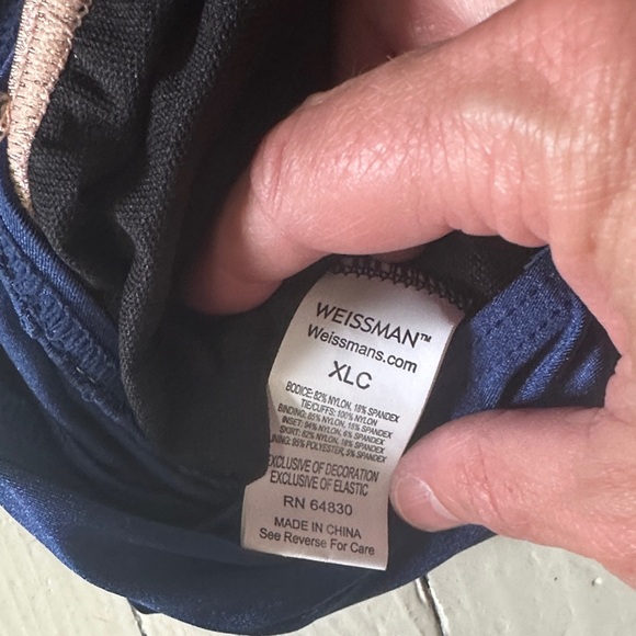 Weissman Navy and Rose Gold Sequin Dance Costume - Picture 8 of 10